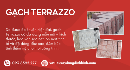 Gạch Terrazzo – Giải Pháp Lát Nền Bền Đẹp, Tiết Kiệm Chi Phí
